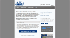 Desktop Screenshot of capitolcmglicensing.com